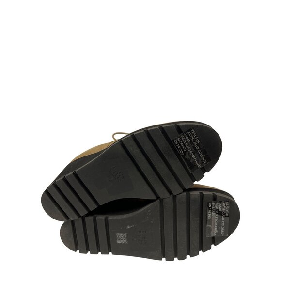 Eileen Fisher Alphine Women's Boot Bootie Shearling Wedge Sand Tan Size 9.5 - Picture 10 of 12